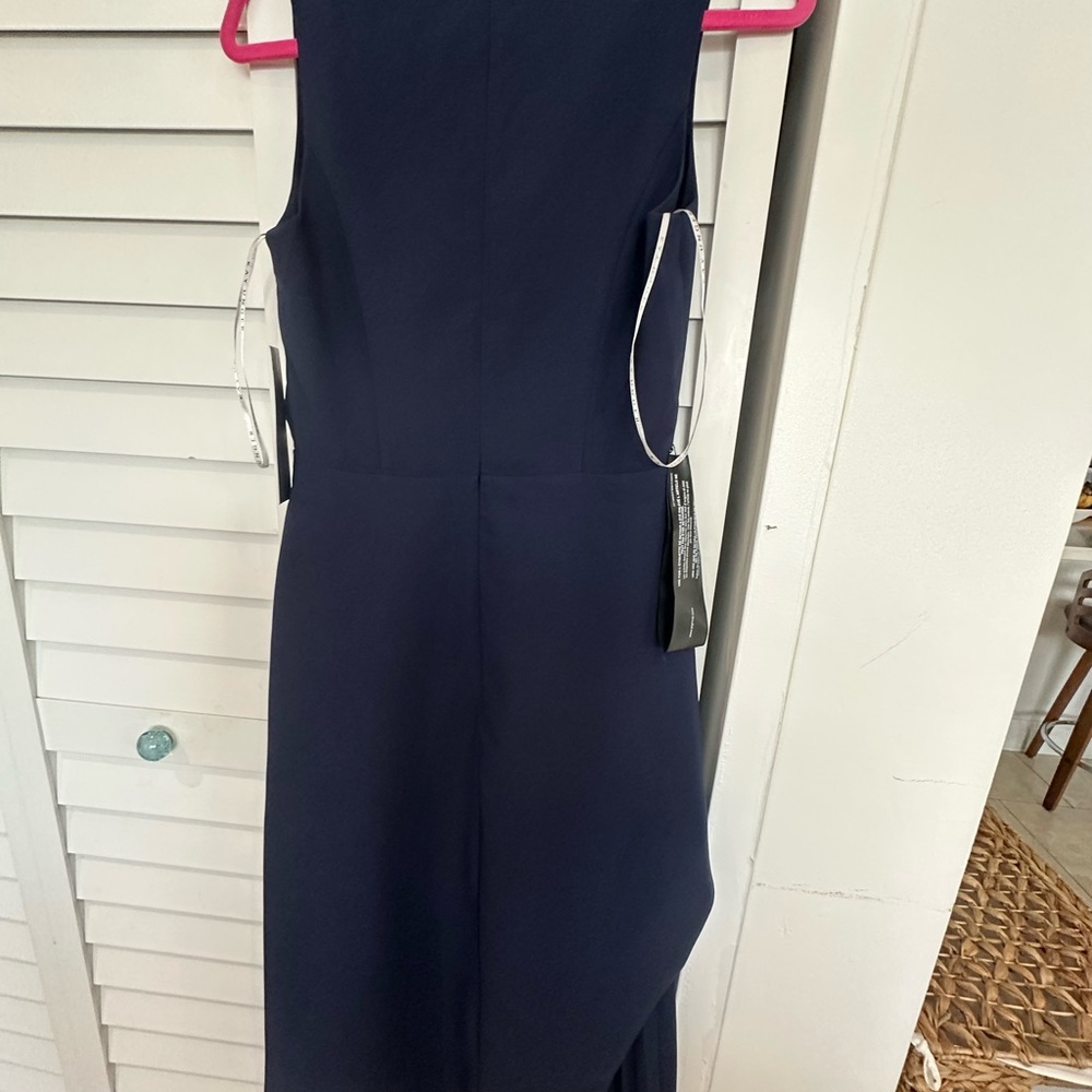 Kay Unger Midnight Blue Backless Dress